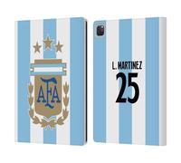 Head Case Designs Officially Licensed Argentina National Football Team Lisandro Martínez 2024/25 Player Home Kit 1st Group Leather Wallet Case Compatible With Apple iPad Pro 12.9 2020/2021/2022