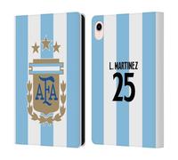 Head Case Designs Officially Licensed Argentina National Football Team Lisandro Martínez 2024/25 Player Home Kit 1st Group Leather Wallet Case Compatible With Apple iPad mini (2021/2024)