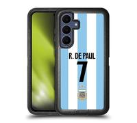 Head Case Designs Officially Licensed Argentina National Football Team Rodrigo de Paul 2024/25 Player Home Kit 1st Group Ultra-Armoured Shockproof Case Compatible With Samsung Galaxy S25 FE