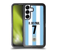Head Case Designs Officially Licensed Argentina National Football Team Rodrigo de Paul 2024/25 Player Home Kit 1st Group Ultra-Armoured Shockproof Case Compatible With Samsung Galaxy S25+