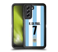 Head Case Designs Officially Licensed Argentina National Football Team Rodrigo de Paul 2024/25 Player Home Kit 1st Group Ultra-Armoured Shockproof Case Compatible With Samsung Galaxy S21 FE 5G