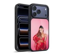 Head Case Designs Officially Licensed Ariana Grande Red Leather Dangerous Woman Gel Armour Case [Military Grade Protection] Compatible With Apple iPhone 17 Pro