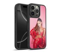 Head Case Designs Officially Licensed Ariana Grande Red Leather Dangerous Woman Gel Armour Case [Military Grade Protection] Compatible With Apple iPhone 16 Pro