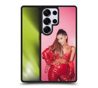 Head Case Designs Officially Licensed Ariana Grande Red Leather Dangerous Woman Gel Armour Case [Military Grade Protection] Compatible With Samsung Galaxy S25 Ultra
