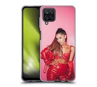 Head Case Designs Officially Licensed Ariana Grande Red Leather Dangerous Woman Gel Case [Military Grade Protection] Compatible With Samsung Galaxy A12 (2020)