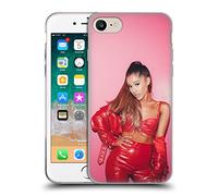 Head Case Designs Officially Licensed Ariana Grande Red Leather Dangerous Woman Gel Case [Military Grade Protection] Compatible With Apple iPhone 7/8 / SE 2020 & 2022