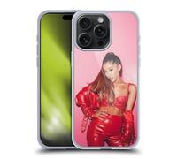 Head Case Designs Officially Licensed Ariana Grande Red Leather Dangerous Woman Gel Case [Military Grade Protection] Compatible With Apple iPhone 15 Pro Max