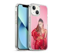 Head Case Designs Officially Licensed Ariana Grande Red Leather Dangerous Woman Gel Case [Military Grade Protection] Compatible With Apple iPhone 13
