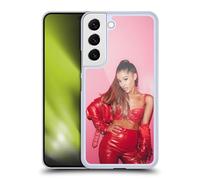 Head Case Designs Officially Licensed Ariana Grande Red Leather Dangerous Woman Hard Back Case Compatible With Samsung Galaxy S22 5G
