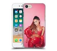 Head Case Designs Officially Licensed Ariana Grande Red Leather Dangerous Woman Hard Back Case Compatible With Apple iPhone 7/8 / SE 2020 & 2022