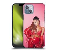 Head Case Designs Officially Licensed Ariana Grande Red Leather Dangerous Woman Hard Back Case Compatible With Apple iPhone 14