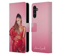 Head Case Designs Officially Licensed Ariana Grande Red Leather Dangerous Woman Leather Wallet Case Compatible With Samsung Galaxy A13 5G (2021)