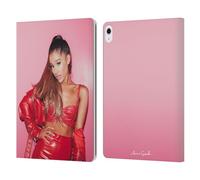 Head Case Designs Officially Licensed Ariana Grande Red Leather Dangerous Woman Leather Wallet Case Compatible With Apple iPad Air 13 2024/2025
