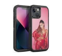 Head Case Designs Officially Licensed Ariana Grande Red Leather Dangerous Woman Ultra-Armoured Shockproof Case [Military Grade Protection] Compatible With Apple iPhone 13