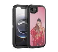 Head Case Designs Officially Licensed Ariana Grande Red Leather Dangerous Woman Ultra-Armoured Shockproof Case [Military Grade Protection] Compatible With Apple iPhone 16e / iPhone 17e