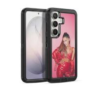 Head Case Designs Officially Licensed Ariana Grande Red Leather Dangerous Woman Ultra-Armoured Shockproof Case [Military Grade Protection] Compatible With Samsung Galaxy S26 Plus