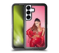 Head Case Designs Officially Licensed Ariana Grande Red Leather Dangerous Woman Ultra-Armoured Shockproof Case [Military Grade Protection] Compatible With Samsung Galaxy S25+