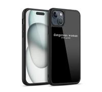 Head Case Designs Officially Licensed Ariana Grande Text Dangerous Woman Gel Armour Case [Military Grade Protection] Compatible With Apple iPhone 15 Plus