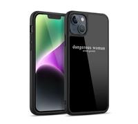 Head Case Designs Officially Licensed Ariana Grande Text Dangerous Woman Gel Armour Case [Military Grade Protection] Compatible With Apple iPhone 14 Plus
