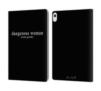 Head Case Designs Officially Licensed Ariana Grande Text Dangerous Woman Leather Wallet Case Compatible With Apple iPad Air 13 2024/2025