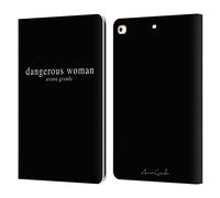 Head Case Designs Officially Licensed Ariana Grande Text Dangerous Woman Leather Wallet Case Compatible With Apple iPad 9.7 2017 / iPad 9.7 2018