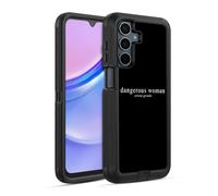 Head Case Designs Officially Licensed Ariana Grande Text Dangerous Woman Ultra-Armoured Shockproof Case [Military Grade Protection] Compatible With Samsung Galaxy A15
