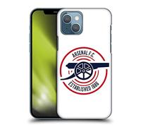 Head Case Designs Officially Licensed Arsenal FC 1886 Crest and Gunners Logo Hard Back Case Compatible With Apple iPhone 13