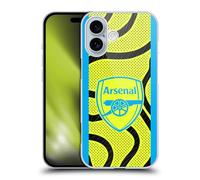 Head Case Designs Officially Licensed Arsenal FC Away 2023/24 Crest Kit Hard Back Case Compatible With Apple iPhone 16