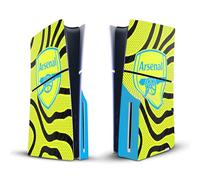 Head Case Designs Officially Licensed Arsenal FC Away 2023/24 Crest Kit Vinyl Sticker Gaming Skin Decal Cover Compatible With Sony PlayStation 5 PS5 Slim/Pro Disc Edition Console