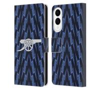 Head Case Designs Officially Licensed Arsenal FC Away 2025/26 Kit Leather Wallet Case Compatible With Samsung Galaxy S25 Edge
