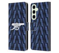 Head Case Designs Officially Licensed Arsenal FC Away 2025/26 Kit Leather Wallet Case Compatible With Samsung Galaxy S25+