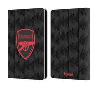 Head Case Designs Officially Licensed Arsenal FC Black Crest and Gunners Logo Leather Wallet Case Compatible With Amazon Kindle 11th Gen 6in 2022
