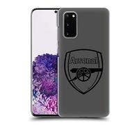 Head Case Designs Officially Licensed Arsenal FC Black Logo Crest 2 Hard Back Case Compatible With Samsung Galaxy S20 / S20 5G
