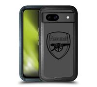 Head Case Designs Officially Licensed Arsenal FC Black Logo Crest 2 Ultra-Armoured Shockproof Case Compatible With Google Pixel 8a