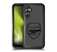 Head Case Designs Officially Licensed Arsenal FC Black Logo Crest 2 Ultra-Armoured Shockproof Case Compatible With Samsung Galaxy A14 5G