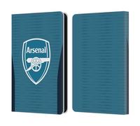 Head Case Designs Officially Licensed Arsenal FC Blue Training Patterns Leather Wallet Case Compatible With Amazon Kindle 11th Gen (2024)