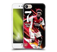 Head Case Designs Officially Licensed Arsenal FC Bukayo Saka 2021/22 First Team Hard Back Case Compatible With Apple iPhone 7/8 / SE 2020 & 2022