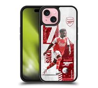 Head Case Designs Officially Licensed Arsenal FC Bukayo Saka 2022/23 First Team Gel Armour Case [Military Grade Drop Protection] Compatible With Apple iPhone 15