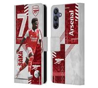 Head Case Designs Officially Licensed Arsenal FC Bukayo Saka 2022/23 First Team Leather Book Wallet Case Cover Compatible With Samsung Galaxy A15