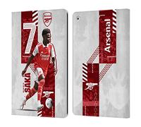 Head Case Designs Officially Licensed Arsenal FC Bukayo Saka 2022/23 First Team Leather Wallet Case Compatible With Apple iPad 10.2 2019/2020/2021