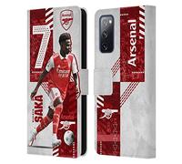 Head Case Designs Officially Licensed Arsenal FC Bukayo Saka 2022/23 First Team Leather Wallet Case Compatible With Samsung Galaxy S20 FE / 5G