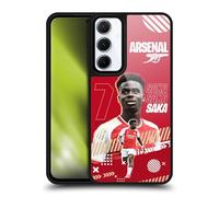 Head Case Designs Officially Licensed Arsenal FC Bukayo Saka 2023/24 First Team Gel Armour Case [Military Grade Drop Protection] Compatible With Samsung Galaxy A55 5G