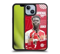 Head Case Designs Officially Licensed Arsenal FC Bukayo Saka 2023/24 First Team Gel Armour Case [Military Grade Drop Protection] Compatible With Apple iPhone 14