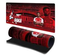 Head Case Designs Officially Licensed Arsenal FC Bukayo Saka 2024/25 Crest Kit and Players Gaming Office Desk PC Keyboard Mouse Mat Pad 23.62 x 11.81 x 0.12 inches (600 x 300 mm) - L
