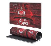 Head Case Designs Officially Licensed Arsenal FC Bukayo Saka 2024/25 Crest Kit and Players Gaming Office Desk PC Keyboard Mouse Mat Pad 9.84 x 11.81 x 0.12 inches (250 x 300 mm) - S