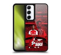Head Case Designs Officially Licensed Arsenal FC Bukayo Saka 2024/25 First Team Gel Armour Case [Military Grade Drop Protection] Compatible With Samsung Galaxy A55 5G