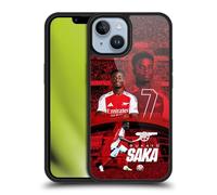 Head Case Designs Officially Licensed Arsenal FC Bukayo Saka 2024/25 First Team Gel Armour Case [Military Grade Drop Protection] Compatible With Apple iPhone 14