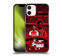 Head Case Designs Officially Licensed Arsenal FC Bukayo Saka 2024/25 First Team Hard Back Case Compatible With Apple iPhone 12 Mini