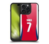 Head Case Designs Officially Licensed Arsenal FC Bukayo Saka 2024/25 Players Home Kit Gel Armour Case [Military Grade Drop Protection] Compatible With Apple iPhone 15 Pro Max