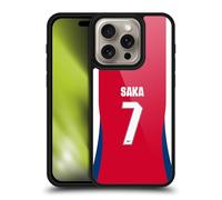 Head Case Designs Officially Licensed Arsenal FC Bukayo Saka 2024/25 Players Home Kit Gel Armour Case [Military Grade Drop Protection] Compatible With Apple iPhone 16 Pro